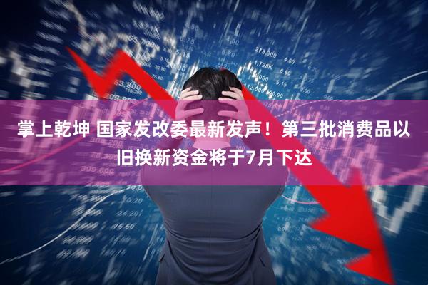 掌上乾坤 国家发改委最新发声！第三批消费品以旧换新资金将于7月下达